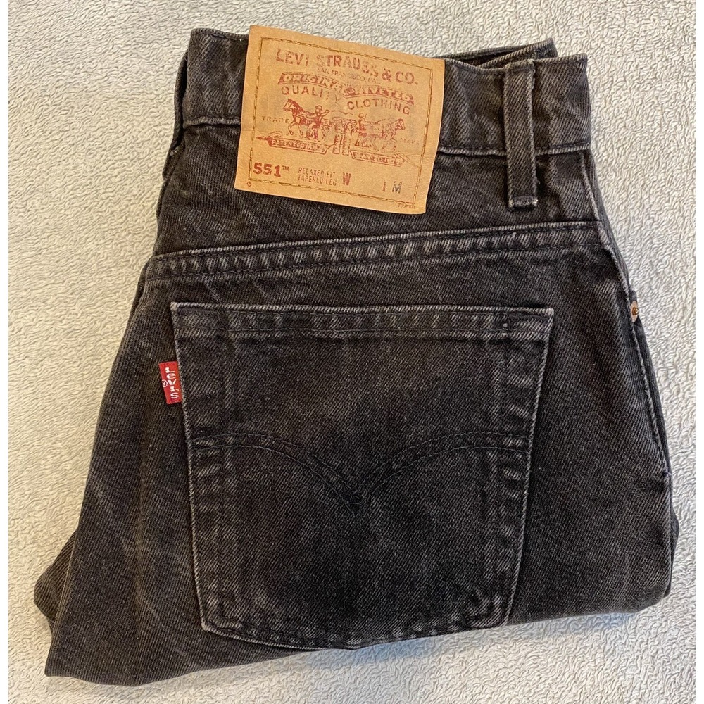Vintage 90s Levi's 551 Relaxed Fit Tapered Leg Jeans Women's Size 12 (29x30) USA